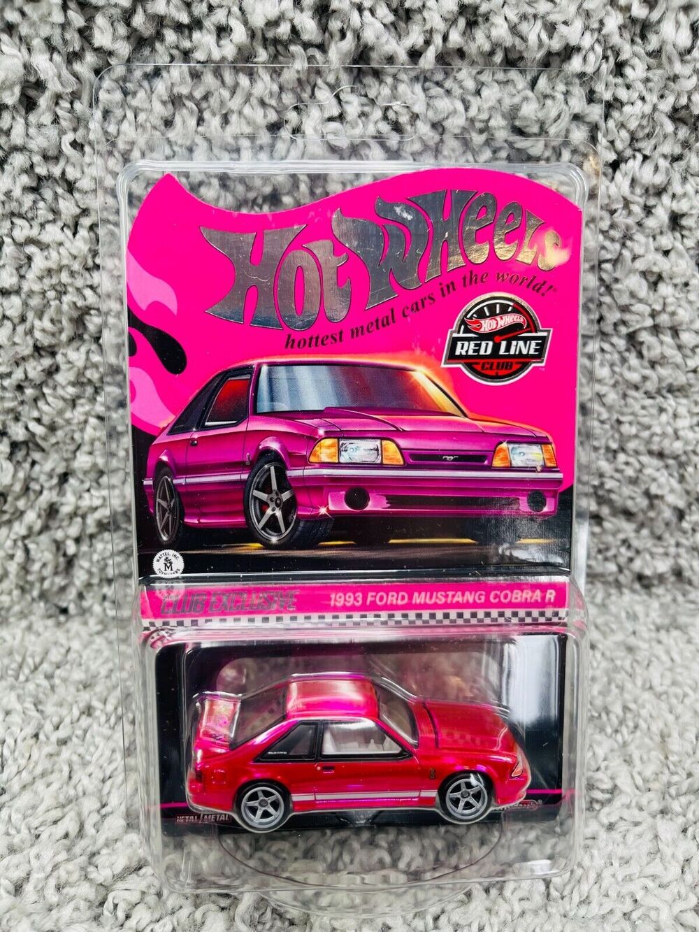 Hot Wheels Red Line Club 1993 Ford Mustang Cobra R Pink Edition 2024